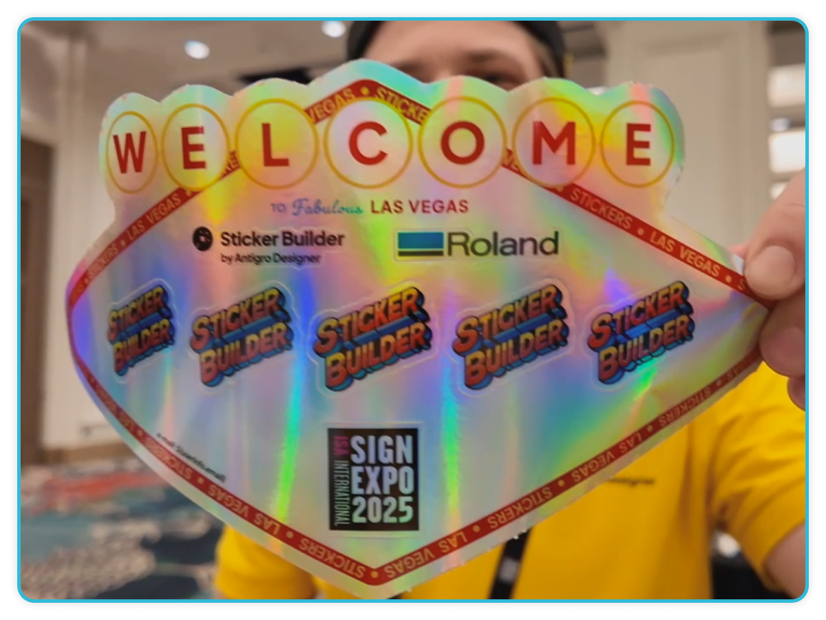 High Impact Sticker Sticker Builder in Action – ISA Sign Expo Highlights - Sticker Builder ...